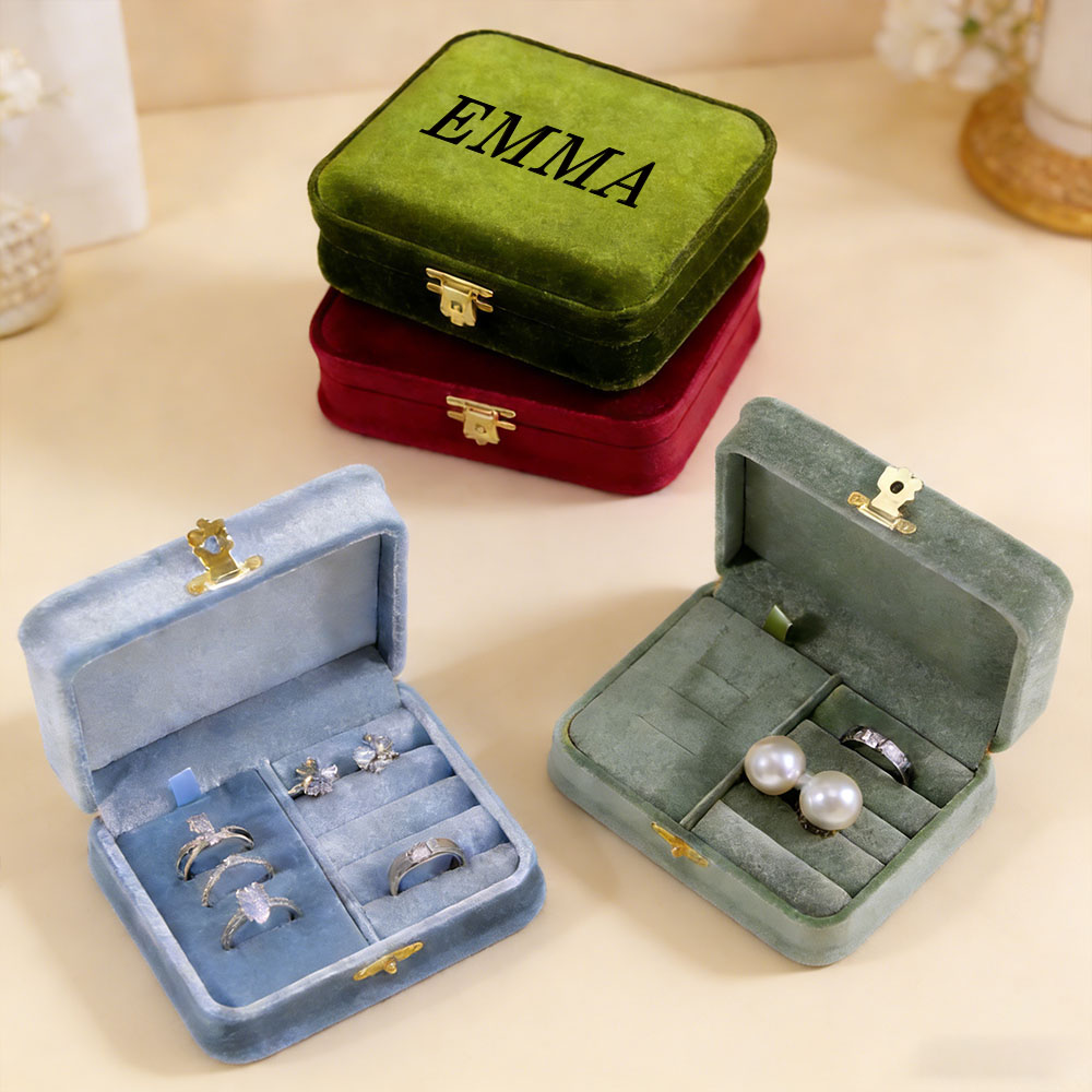 Personalized velvet jewelry bo - Velvet Jewelry Box 评论和价格